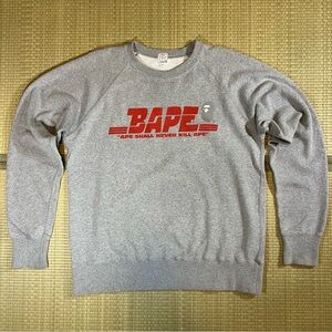 Bape Heather Grey Sweatshirt